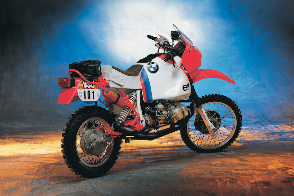 #phm.55407 Photo GASTON RAHIER RALLYE PARIS-DAKAR 1984 Moto BMW 