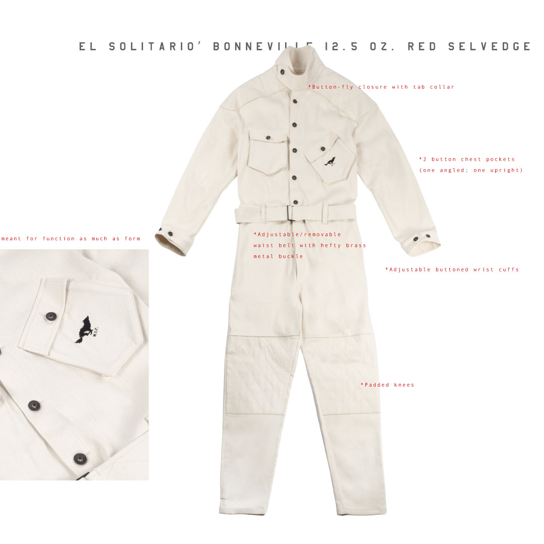 EL SOLITARIO BONNEVILLE COVERALL IN ECRU - El Solitario